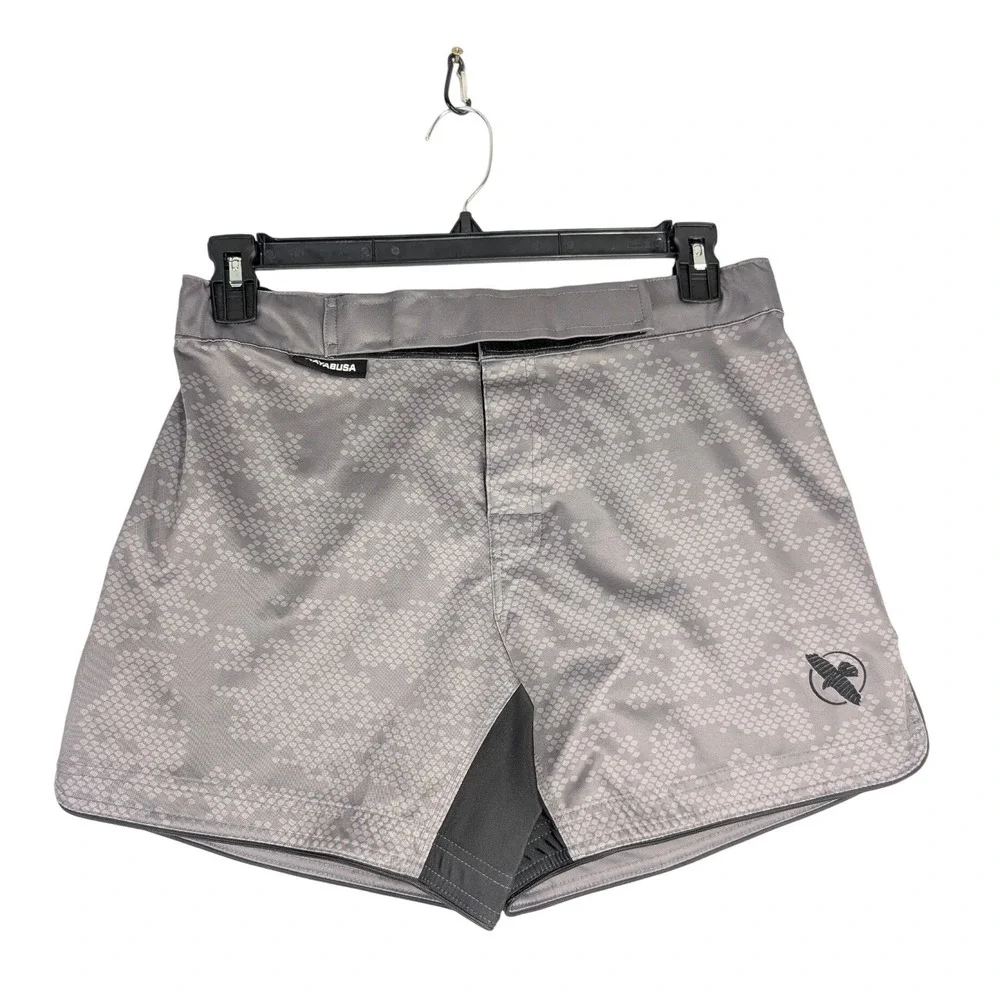 Hayabusa MMA Hex Fight Shorts Mens Medium Gray Combat Training